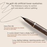 Extremely Fine Smooth Eyeliner Liquid Pen – Waterproof, Sweat-Resistant Fast-Drying Eye Makeup | Long-Lasting Smudge-Proof Cosmetics