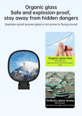 Espejo magnético para selfies con mini luz de relleno – Anillo de luz para teléfono ajustable de doble color 