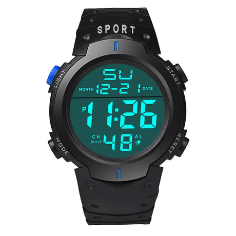 Men’s Electronic Sports Watch – Waterproof Luminous Multifunction Digital Wristwatch | Outdoor Fitness Large Screen Watch