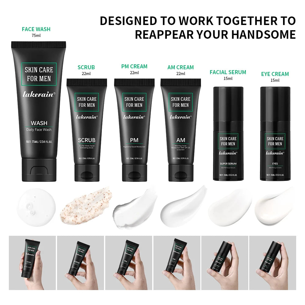 Men’s Skincare Kit Oil Control Moisturizing Exfoliating and Firming