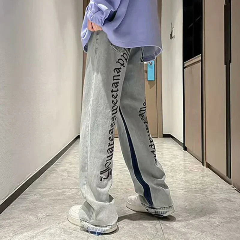 Men’s 2025 Fashion Streetwear Baggy Jeans