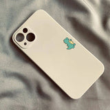 Cute Dinosaur Couple Phone Case for iPhone 16/15/14/13/12/11 Pro Max Mini XS XR 7 8 Plus SE – Shockproof Non-Slip Soft Cover Fundas