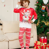 Matching Family Christmas Pajamas – Reindeer Print Long Sleeve Set for Kids & Adults