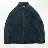 Men’s Workwear Denim Jacket – Japan Retro Multi-Pocket Loose Fit Shirt Jacket for Autumn & Winter | Unisex European & American Streetwear