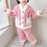 Autumn and Winter Children Pajamas | Warm Kids Sleepwear Set