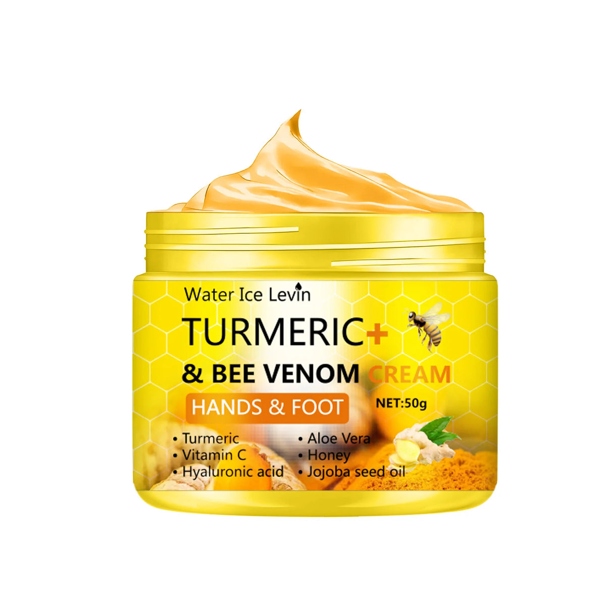 Turmeric Bee Venom Foot Cream – Anti-Drying, Crack Heel Repair & Deep Moisturizing