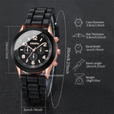 2Pcs Luxury Couple Watch Set