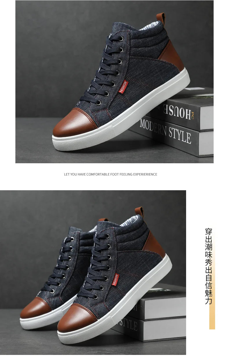 Men’s High Top Luxury Casual Sneakers