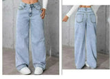 Women’s Wide-Leg Straight Denim Jeans