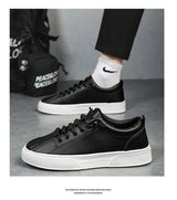 Men’s Casual Lightweight PU Leather Sneakers