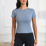 Women's Tops Workout Short Sleeve Shirts Yoga and Athletic