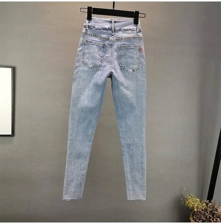 Women’s 2025 Elastic Casual Denim Jeans