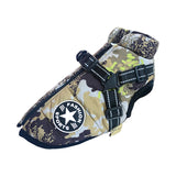 Winter Warm Waterproof Dog Jacket with Built-In Harness