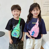 Cute Cartoon Stitch & Angel Mini Crossbody Chest Bag