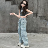 Girls' Hip-Hop Baggy Jeans