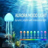 Wireless Jellyfish Rechargeable LED Desk Lamp – Multi-Color Mood Light for Bedroom & Office