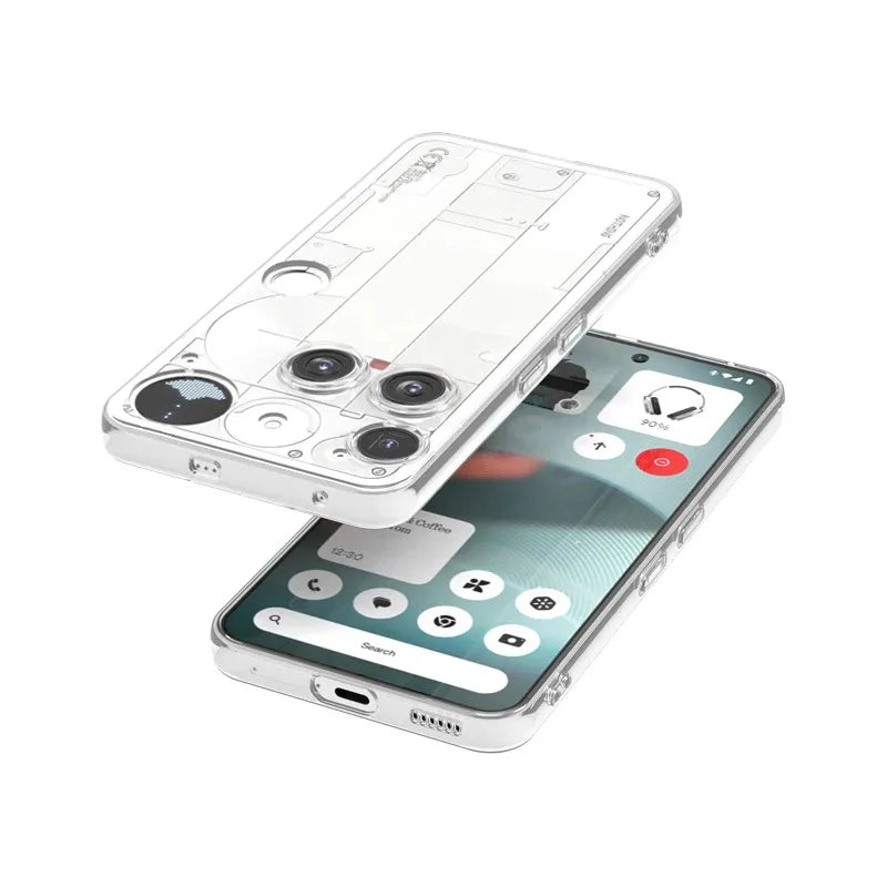 Clear Soft TPU Phone Case for Nothing Phone 3/3A/3A Pro/2A/2A Plus and CMF Phone 1/2 – Drop Protection Transparent Back Cover Coque