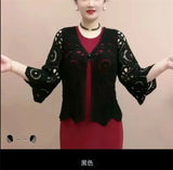 Women’s 2025 Lace Hollow Out Knitted Top