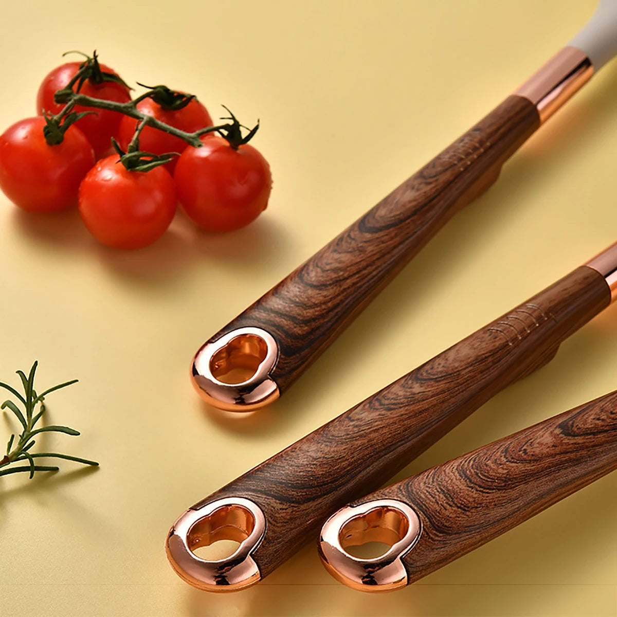 8PCS Silicone Kitchen Utensil Set – Heat-Resistant Cooking Tools with Storage Rack