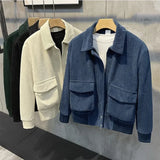 Trendy Men’s Corduroy Jacket – Korean Fashion Casual Coat