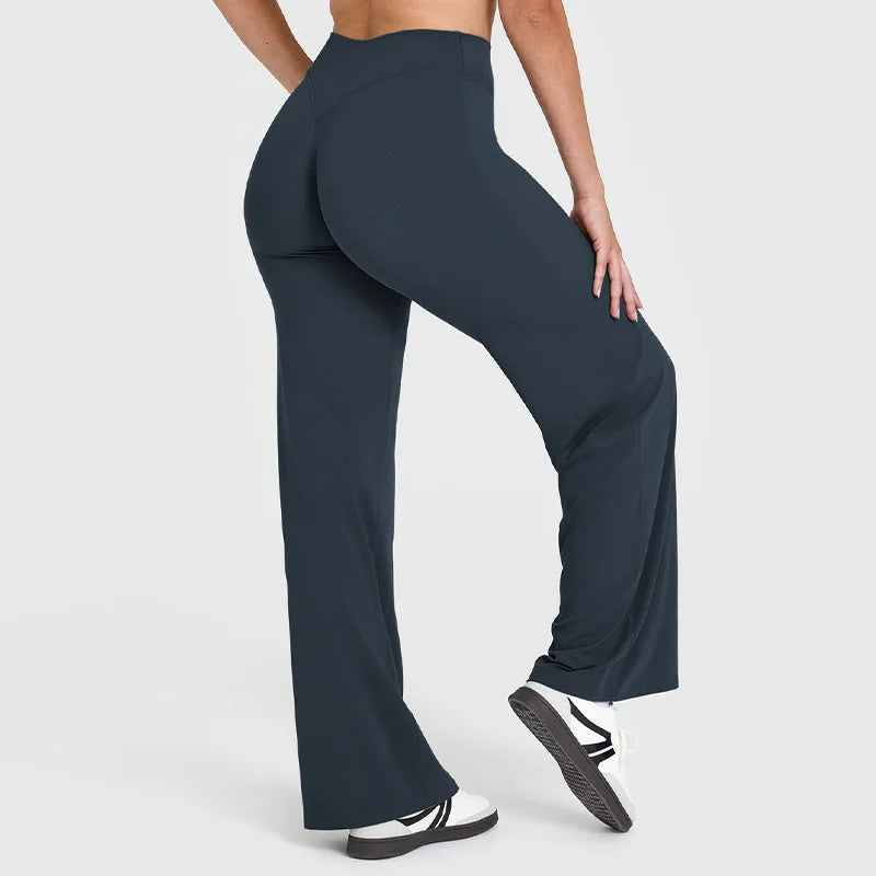 Women’s Wide-Leg Yoga Pants – Casual Anti-Embarrassment Fitness Trousers