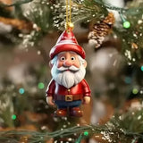 2D Acrylic Christmas Snowman Pendant – Cartoon Hanging Ornament for Tree, Home, Garden & Party Decoration (2025)