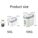 XIAOGUI 5KG/10KG Rice Dispenser – Airtight Kitchen Storage Container for Rice, Cereal & Dry Foods