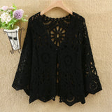 Women’s 2025 Lace Hollow Out Knitted Top