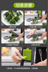 Multi-Functional Vegetable Cutter – 5-in-1 Slicer, Shredder & Dicer Kitchen Tool