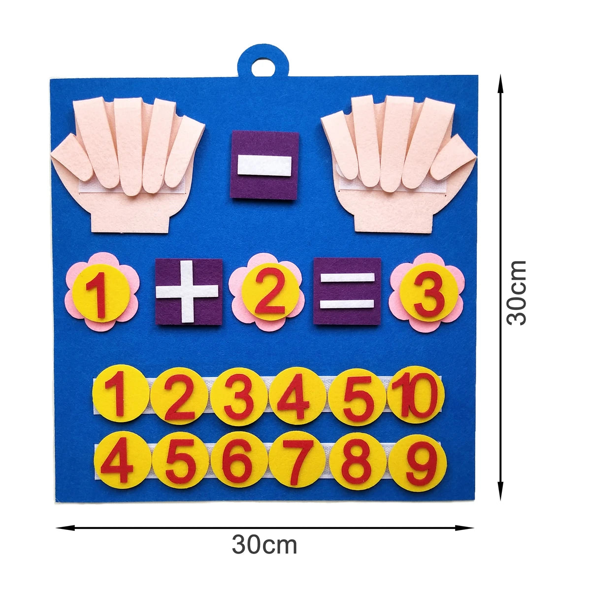 Toddler Montessori Felt Finger Numbers Math Learning Toy