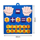Toddler Montessori Felt Finger Numbers Math Learning Toy