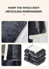 Wearable Heated Blanket with Sleeves – 8-Heat Levels, Flannel, 127x177CM