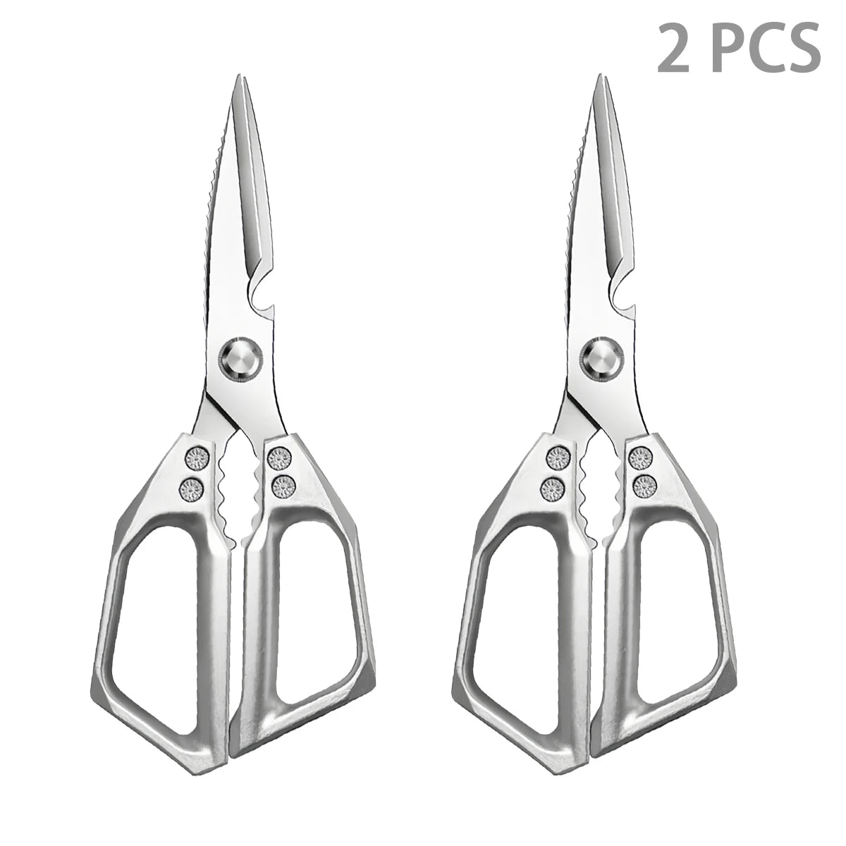 Stainless Steel Kitchen Shears – Multifunctional Food Scissors for Meat, Vegetables & Fish