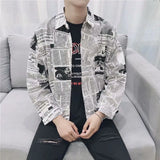 Men’s Japanese Retro Floral Long Sleeve Shirt