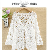 Women’s 2025 Lace Hollow Out Knitted Top
