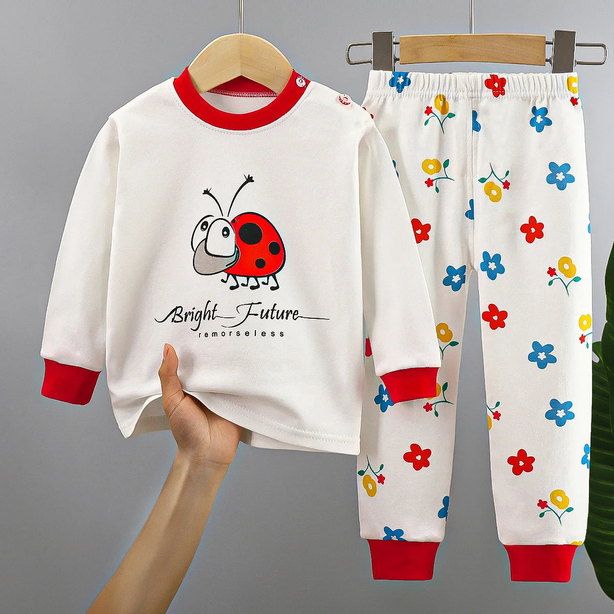 Toddler Cotton Pajamas – Boys and Girls Cartoon Sleepwear Set