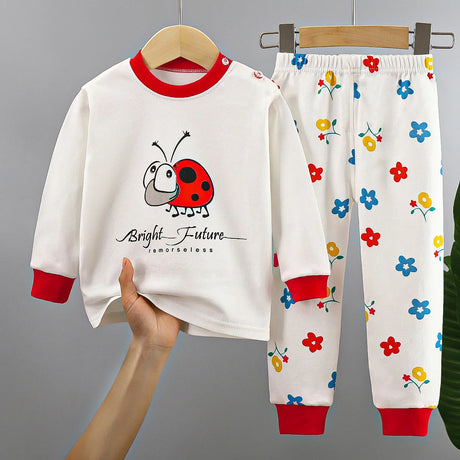 Toddler Cotton Pajamas – Boys and Girls Cartoon Sleepwear Set