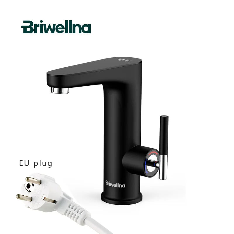 Briwellna Electric Water Heater Faucet 220V – Instant Tankless Kitchen Heating Tap
