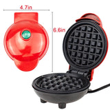 Electric Mini Color Waffle Maker Machine – Compact Breakfast & Dessert Maker for Kid