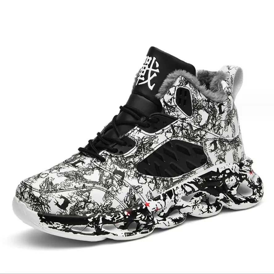 Winter Men’s Ankle Boots – Anti-Slip Warm Sneakers | Snow Boots Plush Outdoor Sport Shoes for Men