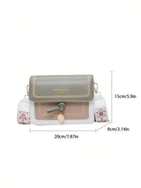 Women’s Crossbody Bag – Casual Small Square Bag with Wide Strap