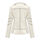 Women's PU Faux Leather Biker Jacket