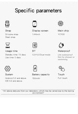 1.44" Full Touch Smart Watch for Android Phones