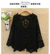 Women’s 2025 Lace Hollow Out Knitted Top