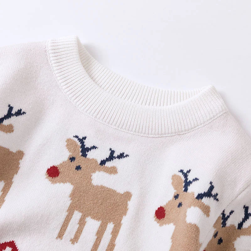 2025 Christmas Kids Sweaters – Autumn Winter Warm Cartoon Knitted Pullover | Boys & Girls Xmas Jumper Children’s Clothes