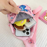 Cute Cartoon Stitch & Angel Mini Crossbody Chest Bag