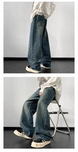 Men’s Streetwear Loose Fit Denim Pants