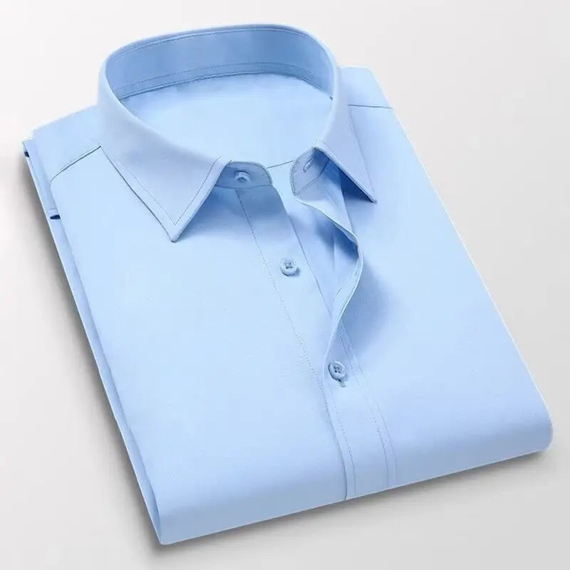 Men’s Long Sleeve Blue Slim Fit Shirt