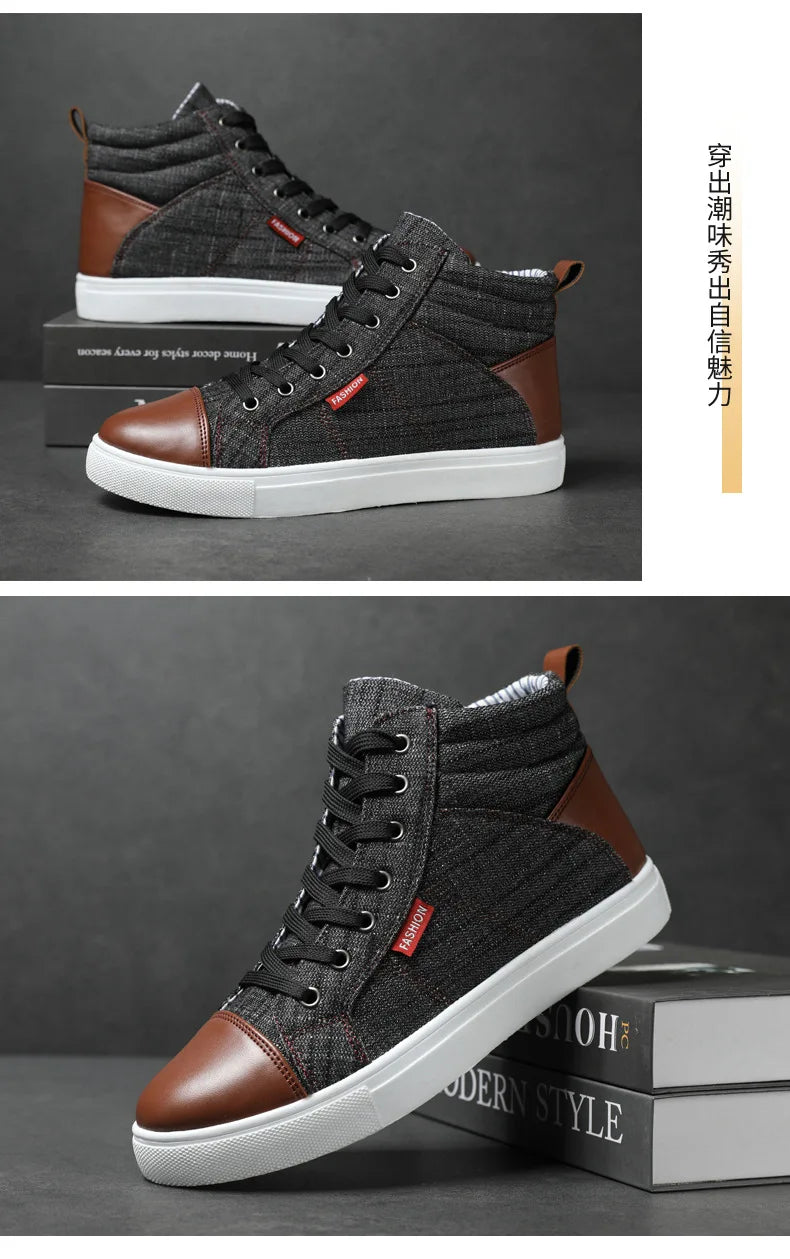 Men’s High Top Luxury Casual Sneakers