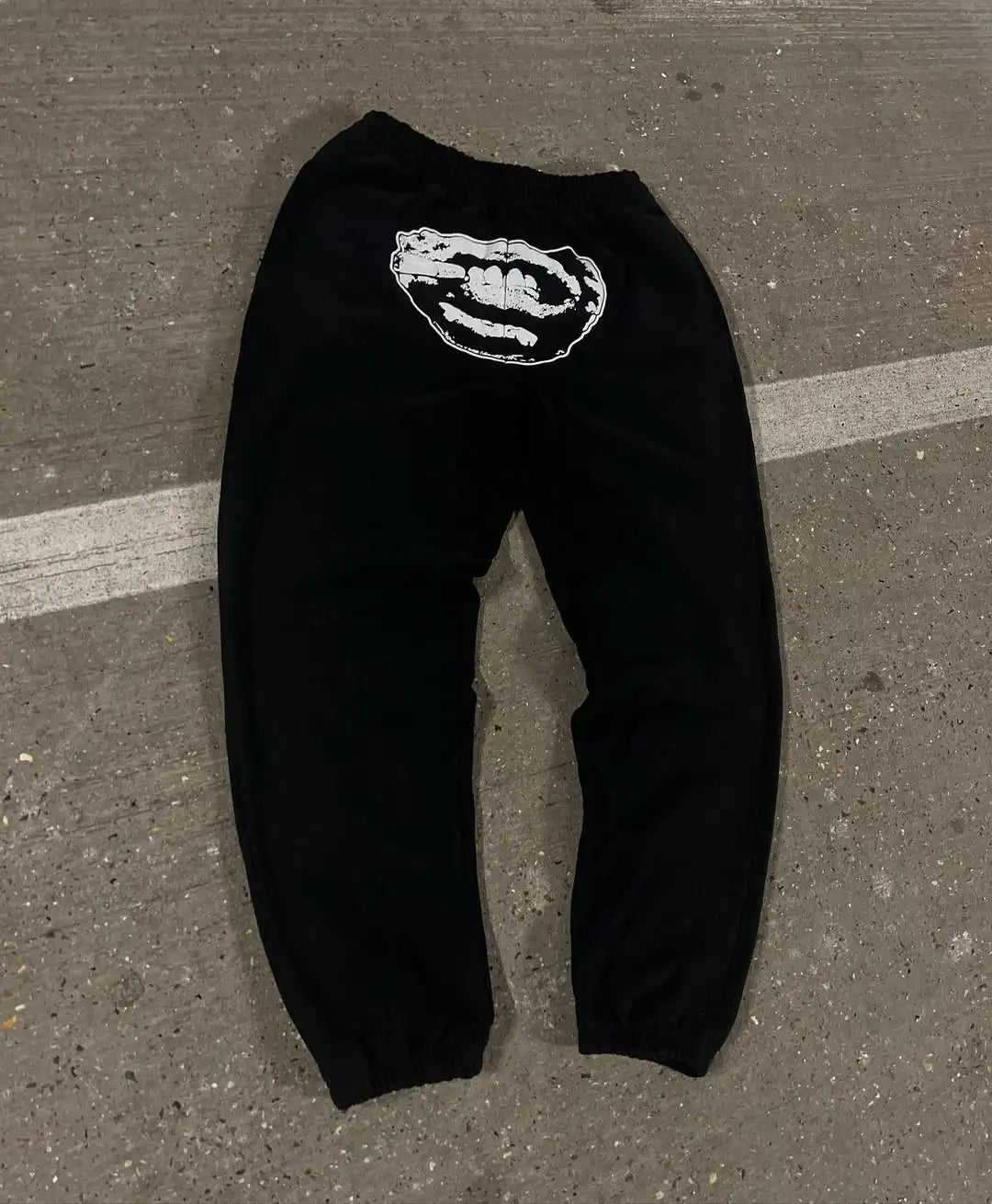 Men’s Y2K Hip-Hop Streetwear Set – Punk Gothic Embroidered Pullover & Casual Sportswear